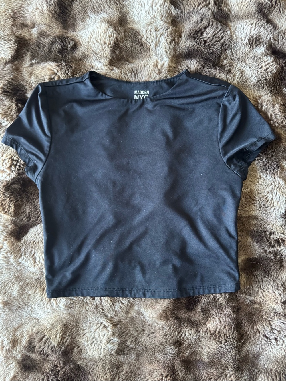 Madden NYC Women's Black Crop Top